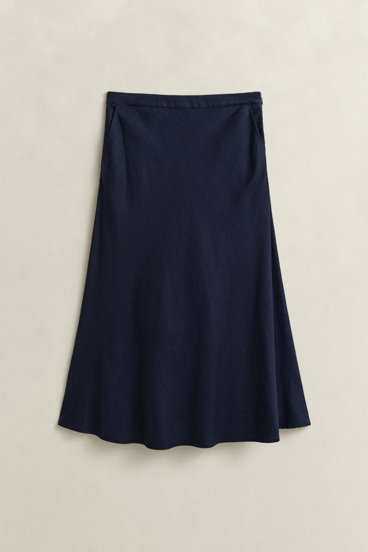 Spódnica damska relaxed fit granatowa