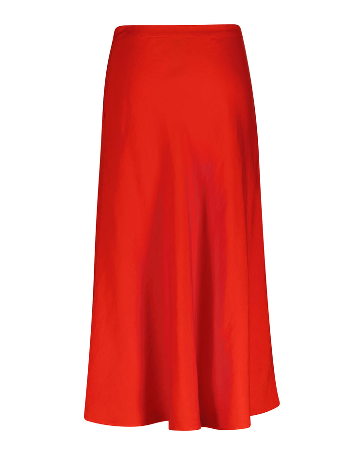 Spódnica damska relaxed fit czerwona