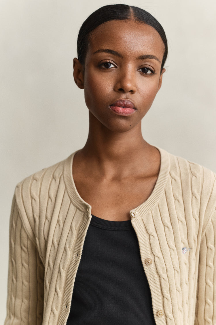 Sweter rozpinany damski z długim rękawem slim fit