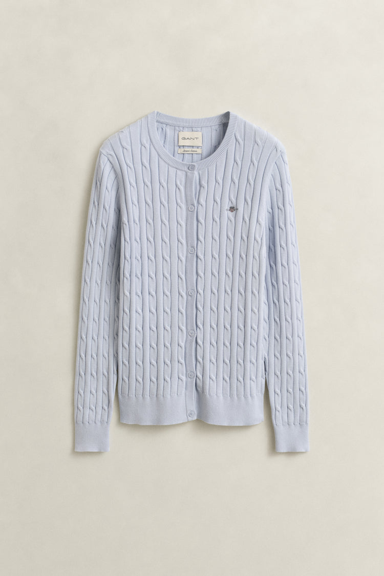 Bawełniany sweter rozpinany damski slim fit