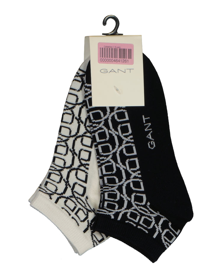 Skarpetki damskie z nadrukiem granatowe