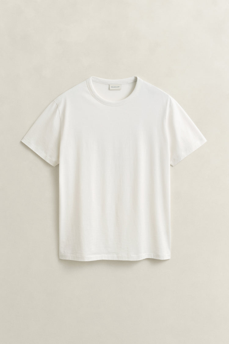 T-shirt męski z bawełny pima beżowy