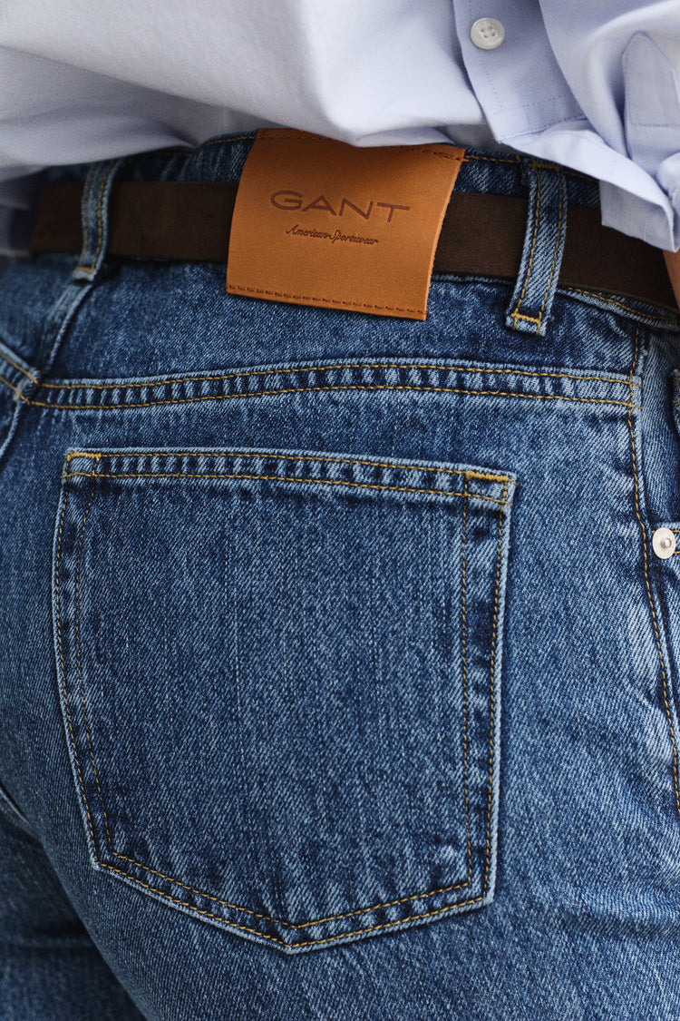 Jeansy damskie relaxed fit niebieskie