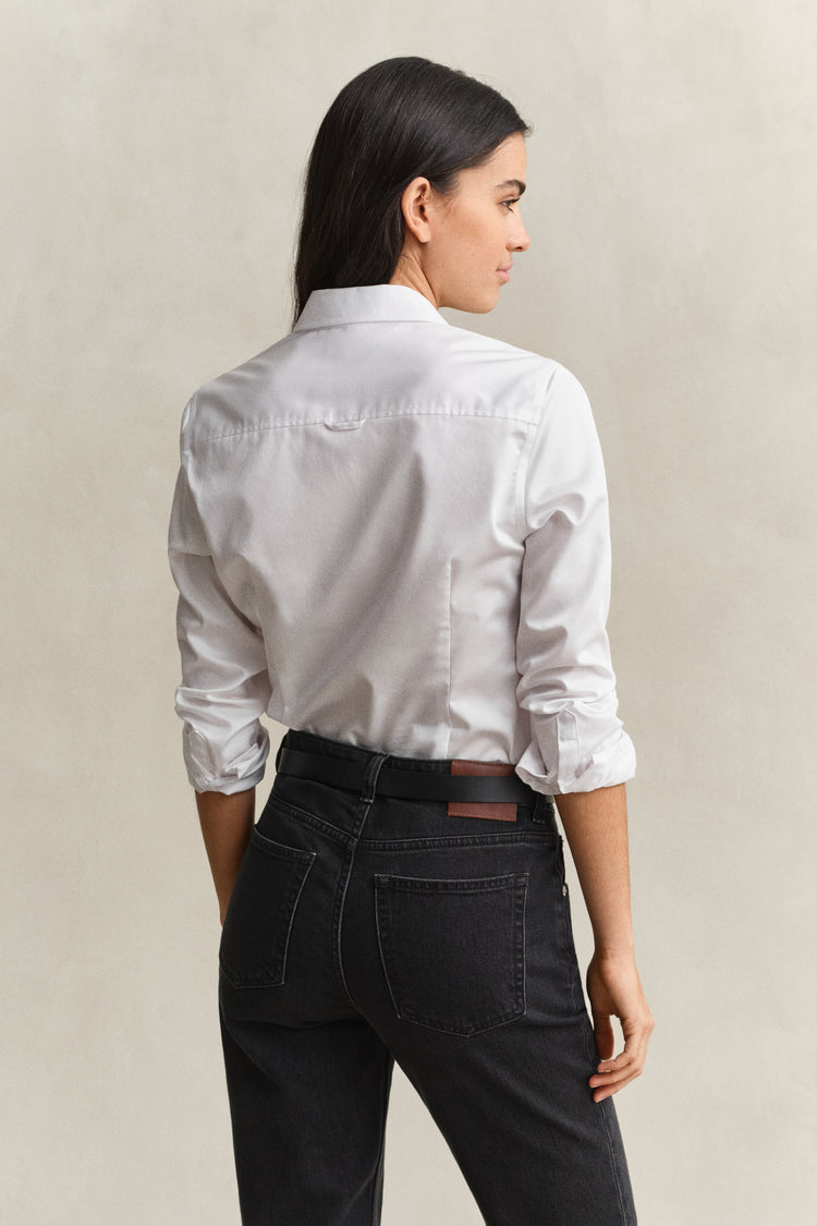 Koszula damska slim fit biała