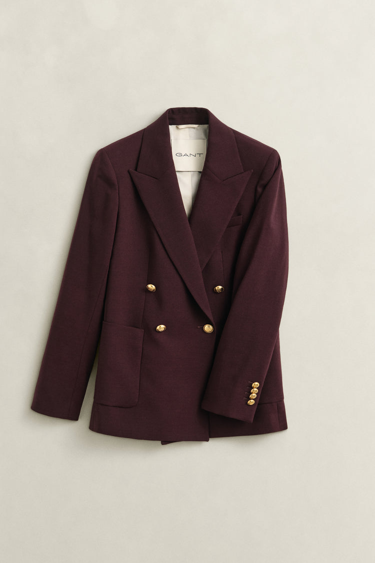 Marynarka damska slim fit bordowa