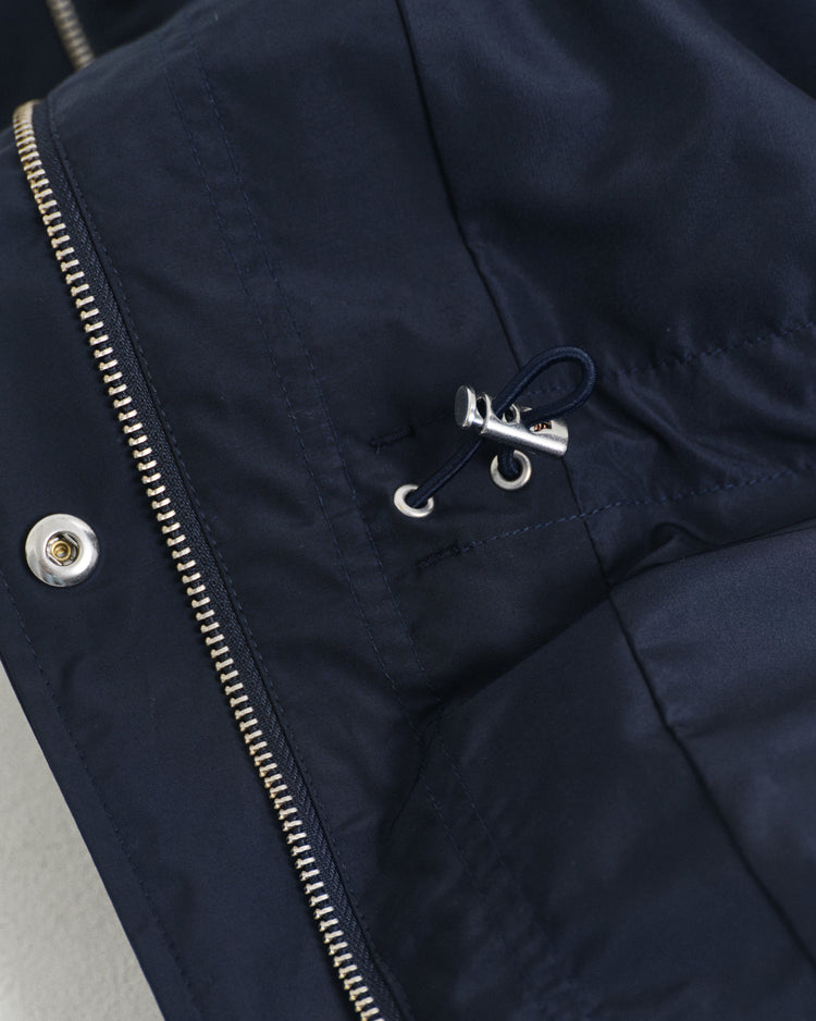 Kurtka damska z kapturem relaxed fit granatowa