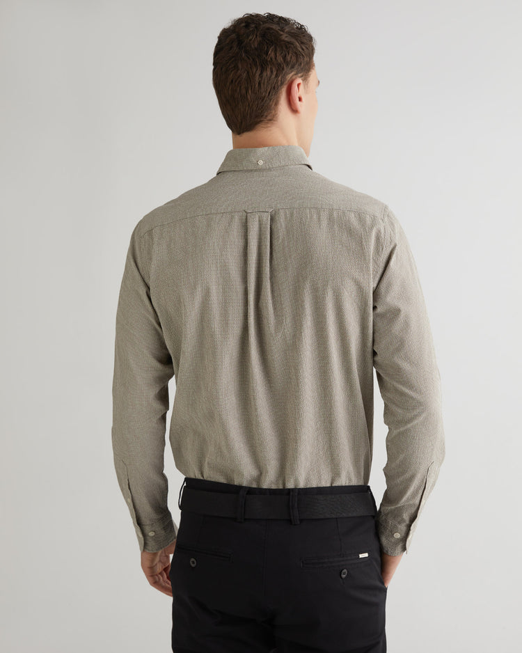 Koszula męska z długim rękawem regular fit szara