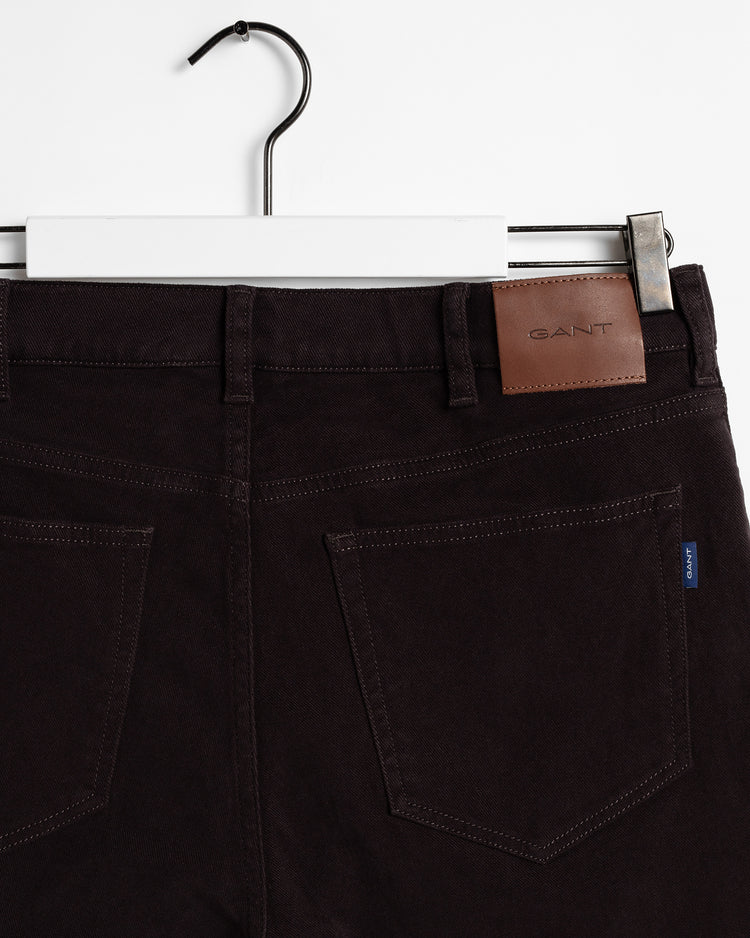 Jeansy męskie z miękkiego diagonalu slim z 5 kieszeniami