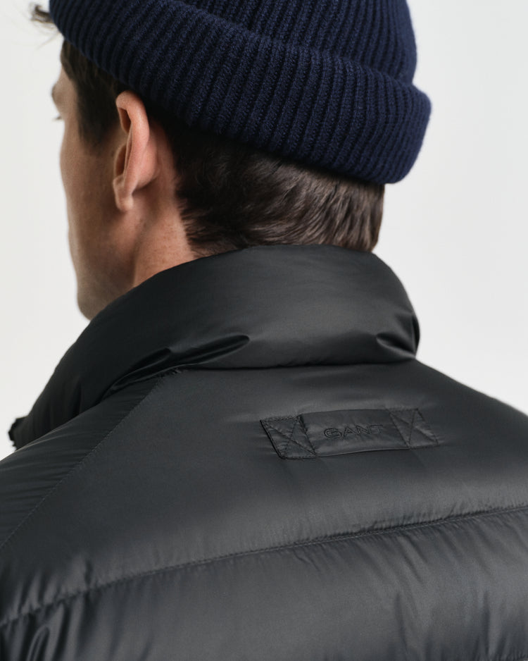 Kurtki męskie z kołnierzem ze stójką regular fit czarne