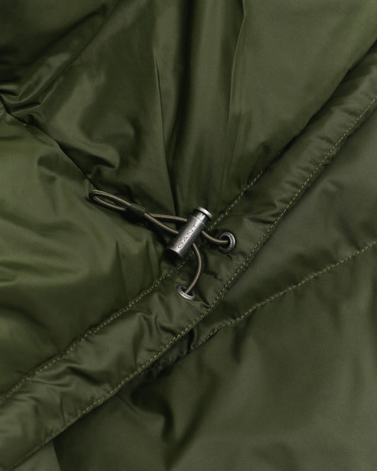 Kurtka męska z kapturem regular fit zielona