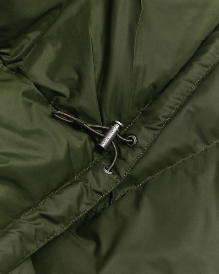 Kurtka męska z kapturem regular fit zielona