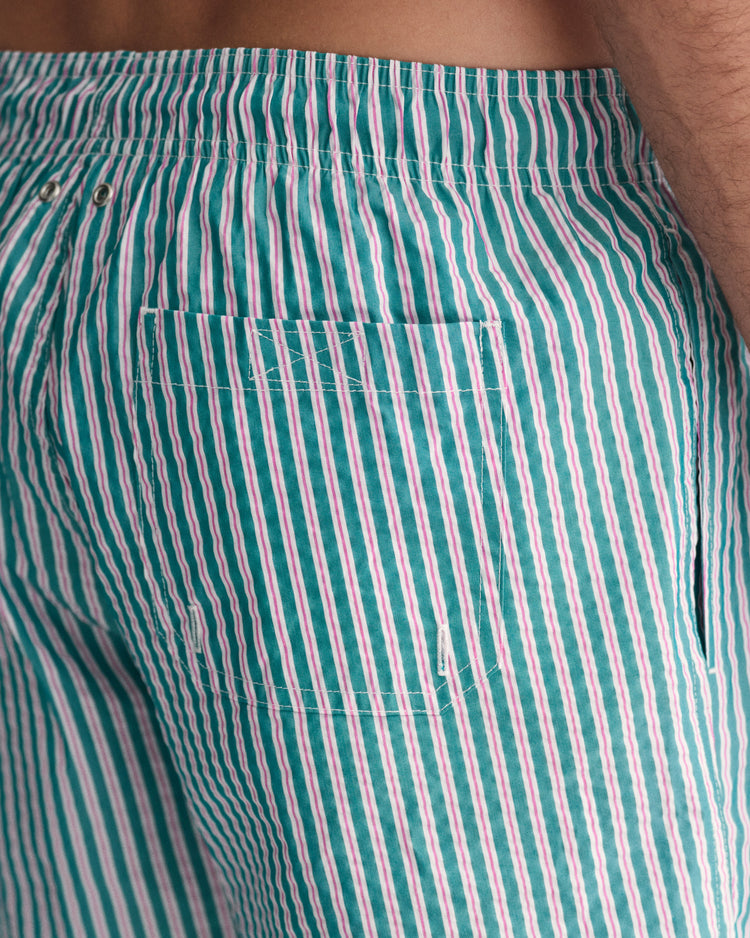 Szorty kąpielowe Seersucker