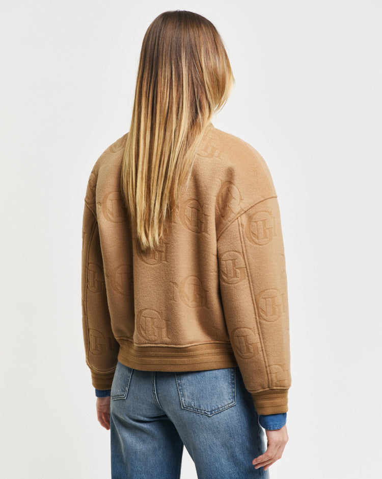 Kurtka Varsity w żakardzie