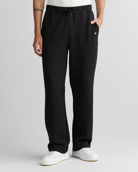 Spodnie dresowe męskie regular fit czarne