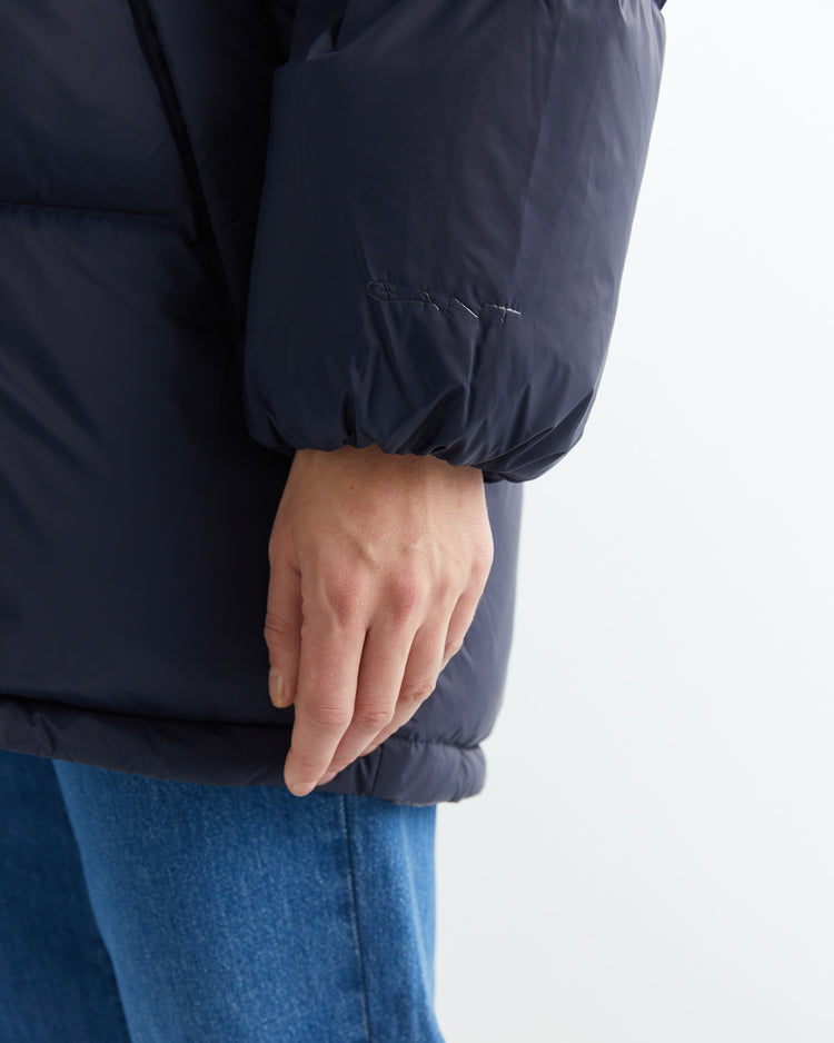 Kurtka damska z kapturem relaxed fit granatowa