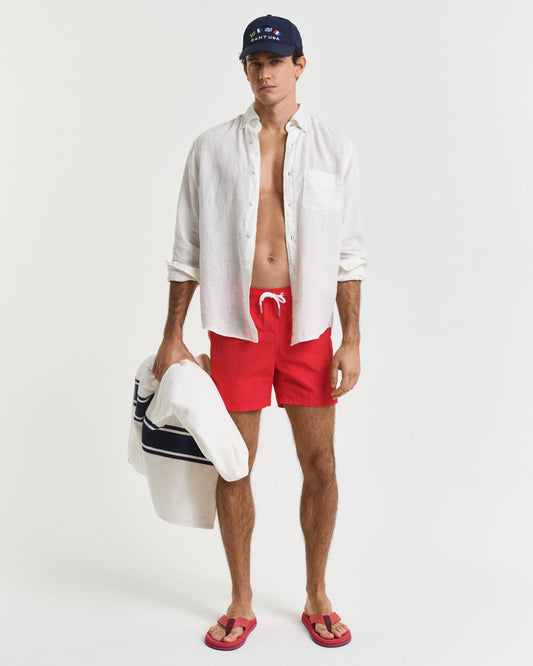 Szorty kąpielowe męskie regular fit czerwone