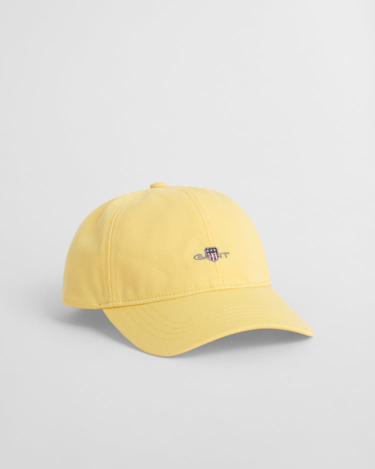 Bawełniana czapka z daszkiem unisex żółta