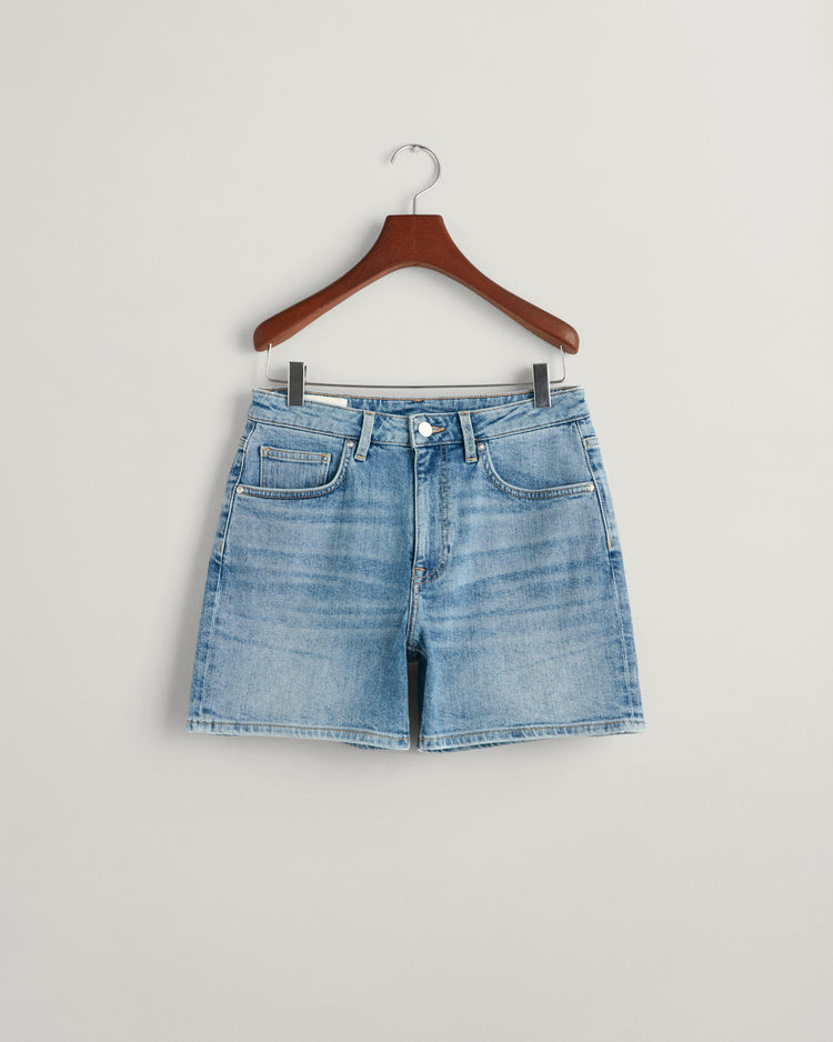 Szorty damskie regular fit niebieskie