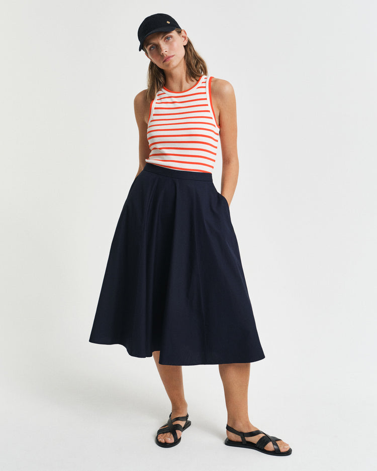 Spódnica damska loose fit granatowa