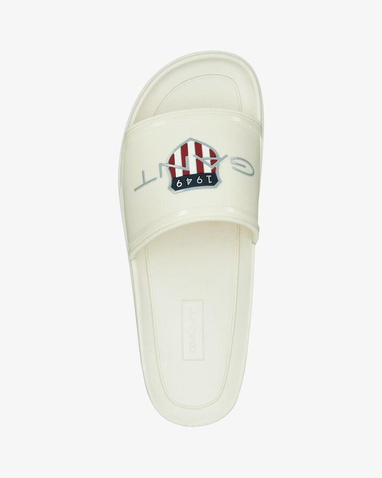 Męskie białe klapki Pierbay