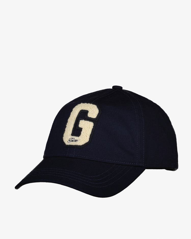 Czapka z daszkiem unisex z nadrukiem granatowa