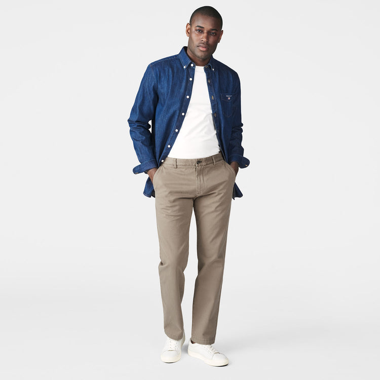 Chinosy męskie comfort super