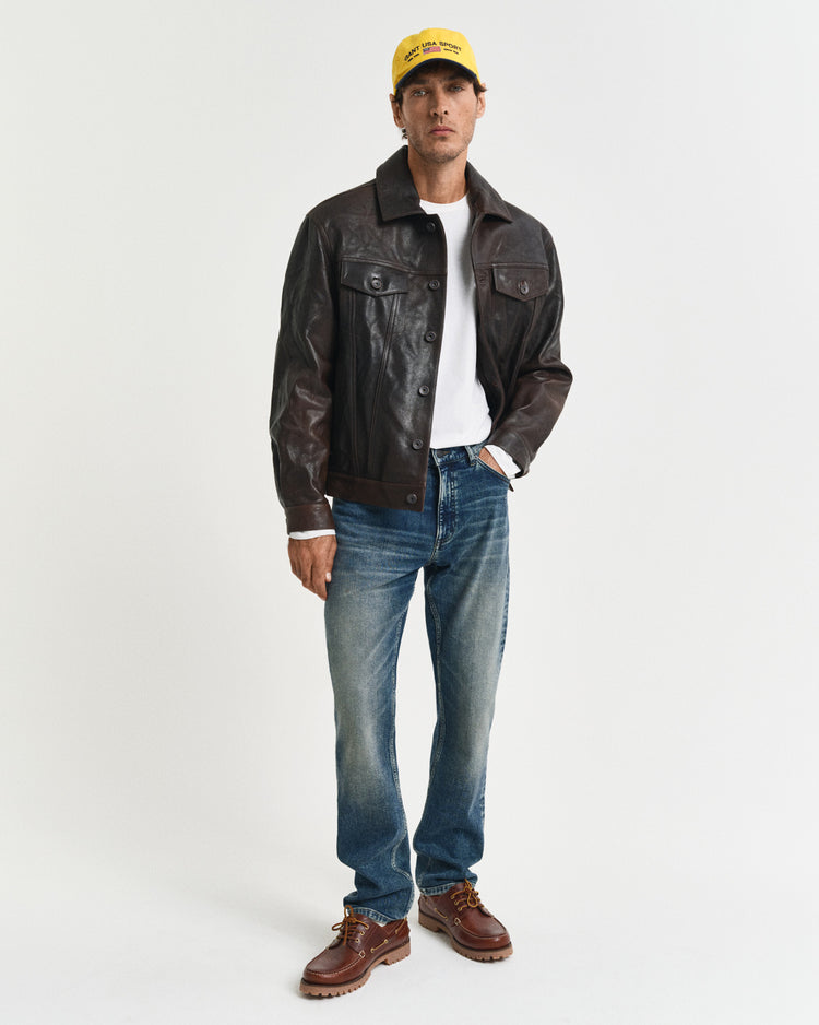 Koszulka męska z długim rękawem z okrągłym dekoltem regular fit