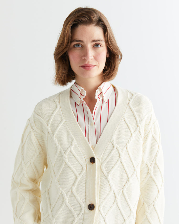 Kardigan z teksturowanej dzianiny