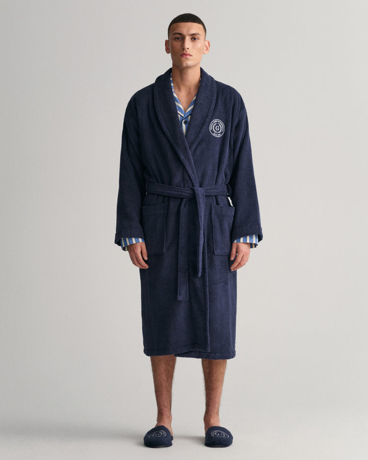 Szlafrok unisex granatowy