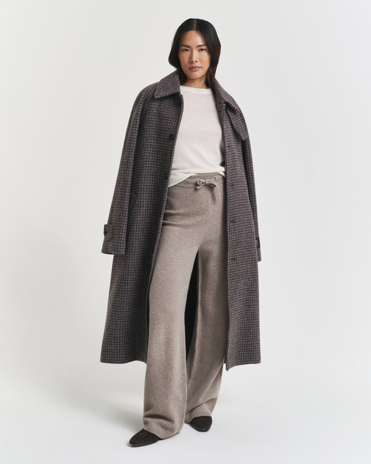 Spodnie damskie relaxed fit beżowe