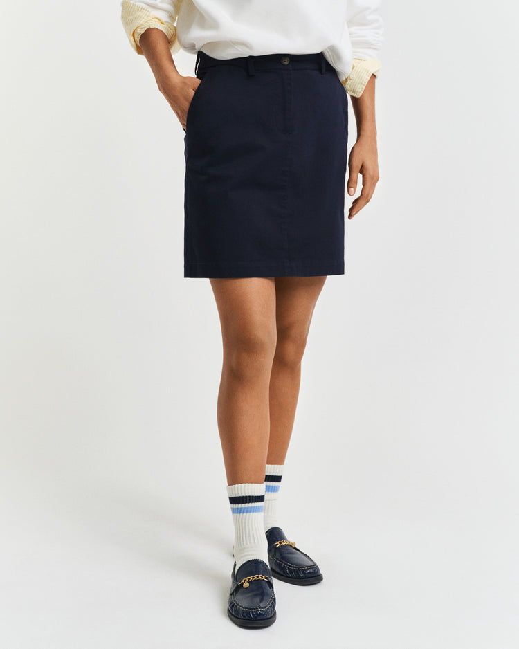 Spódnica damska regular fit niebieska