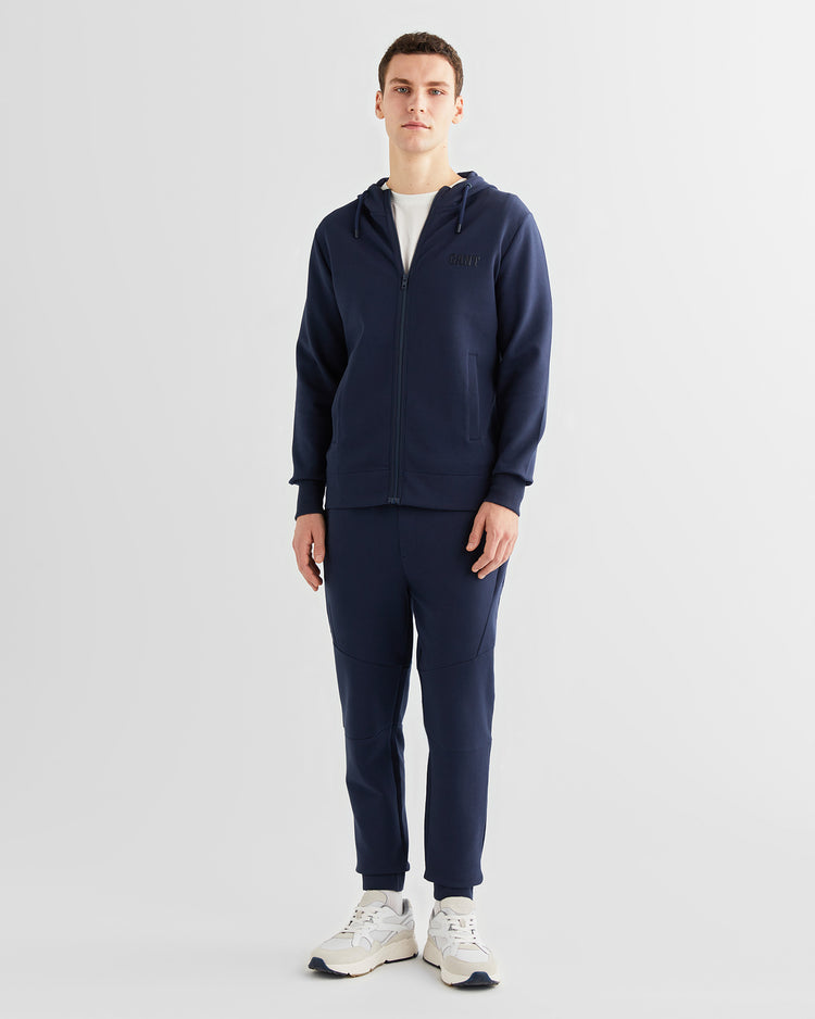 Spodnie dresowe męskie regular fit granatowe