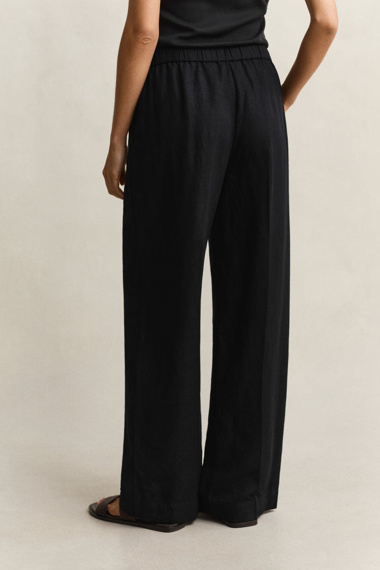 Spodnie damskie relaxed fit czarne