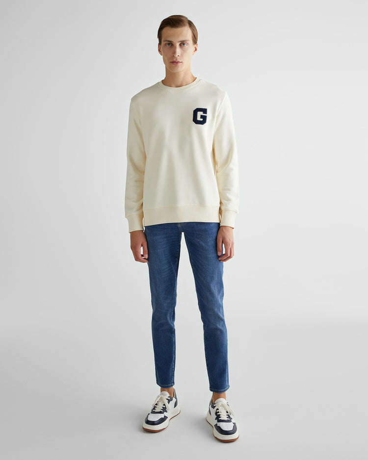 Bluza z nadrukiem "G" z okrągłym dekoltem