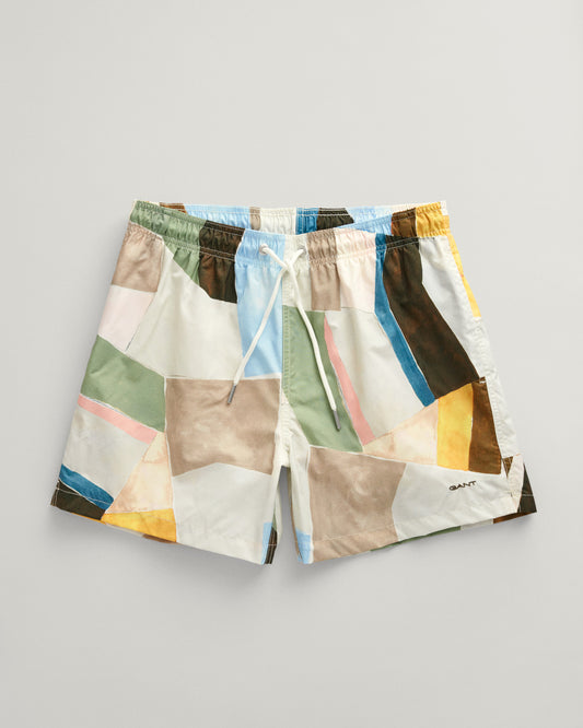 Szorty kąpielowe męskie regular fit żółte