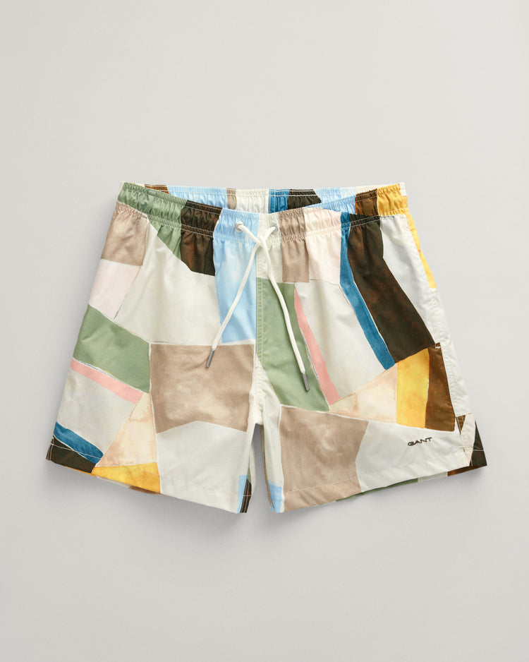 Szorty kąpielowe męskie regular fit żółte