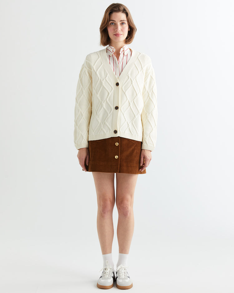 Kardigan z teksturowanej dzianiny