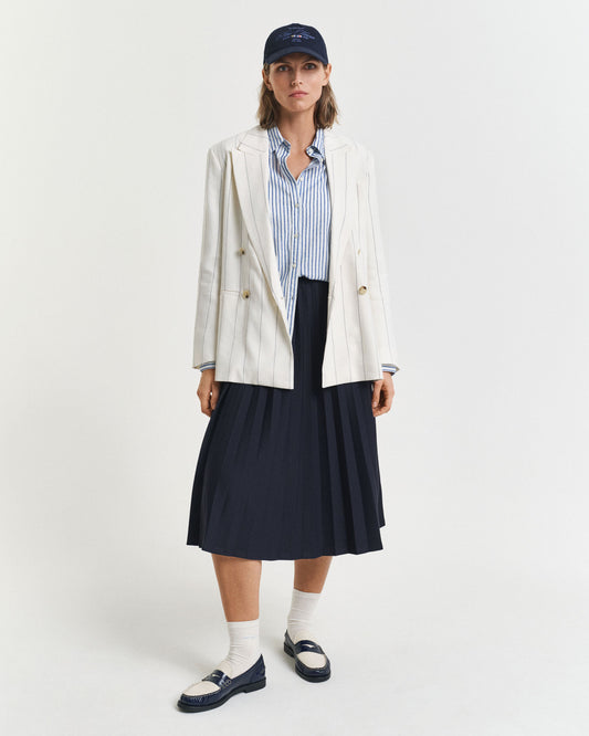 Spódnica damska loose fit granatowa