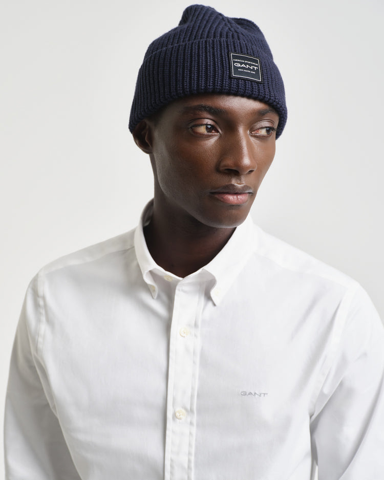 Koszula męska z długim rękawem regular fit biała