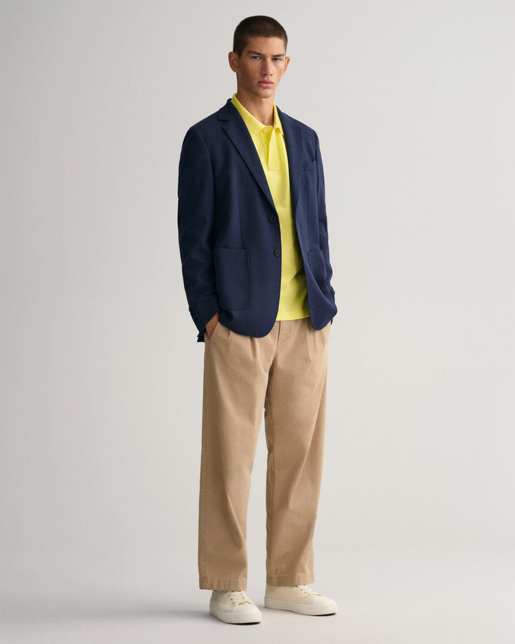 Bawełniane polo męskie z krótkim rękawem i kołnierzykiem polo regular fit