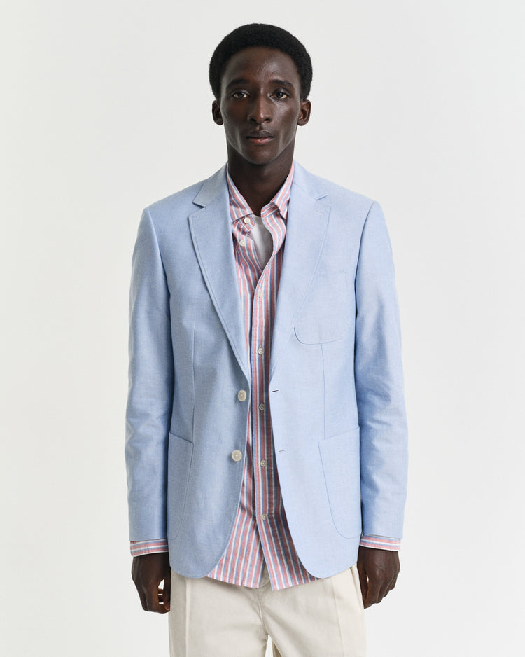 Kurtka męska slim fit niebieska