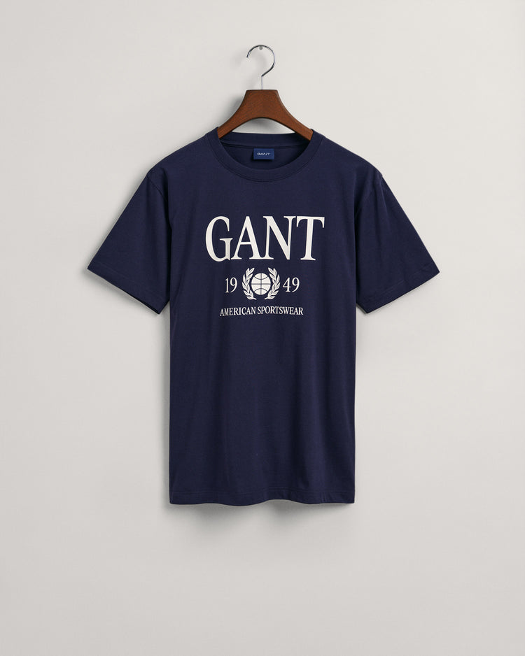 T-shirt z motywem Retro Crest