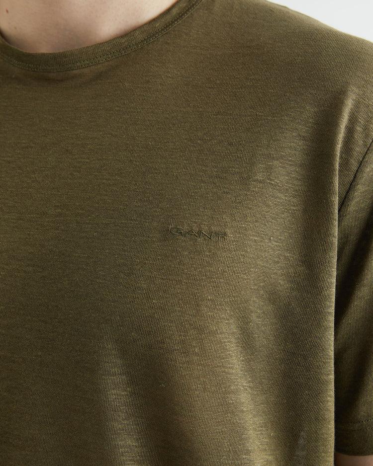 T-shirt męski z krótkim rękawem z okrągłym kołnierzykiem regular fit