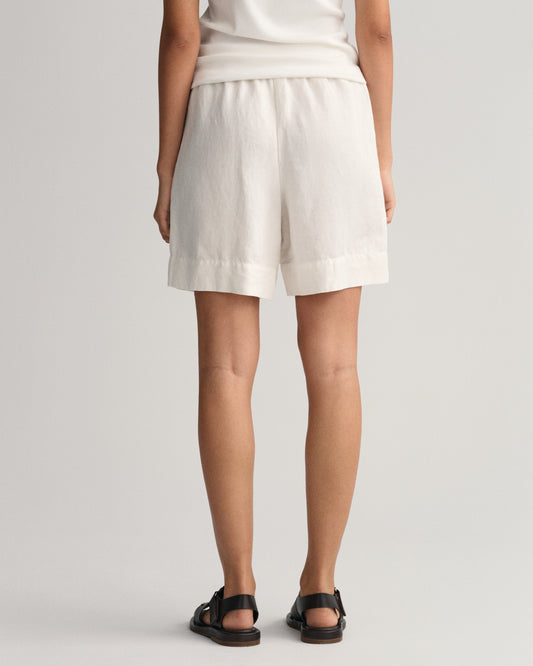 Niezapinane szorty z lnu i wiskozy