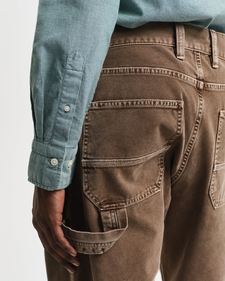 Koszula męska z długim rękawem slim fit zielona