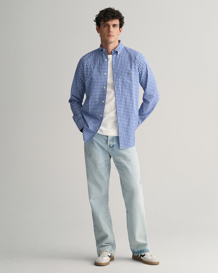 Koszula z popeliny gingham regular fit