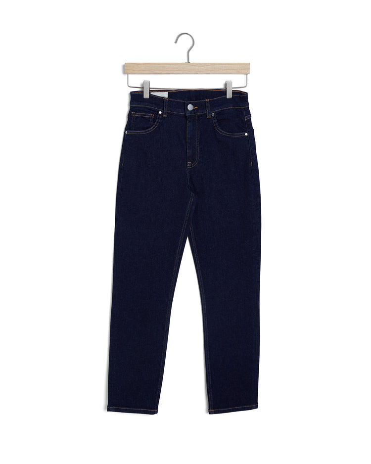Spodnie jeansowe damskie slim fit granatowe