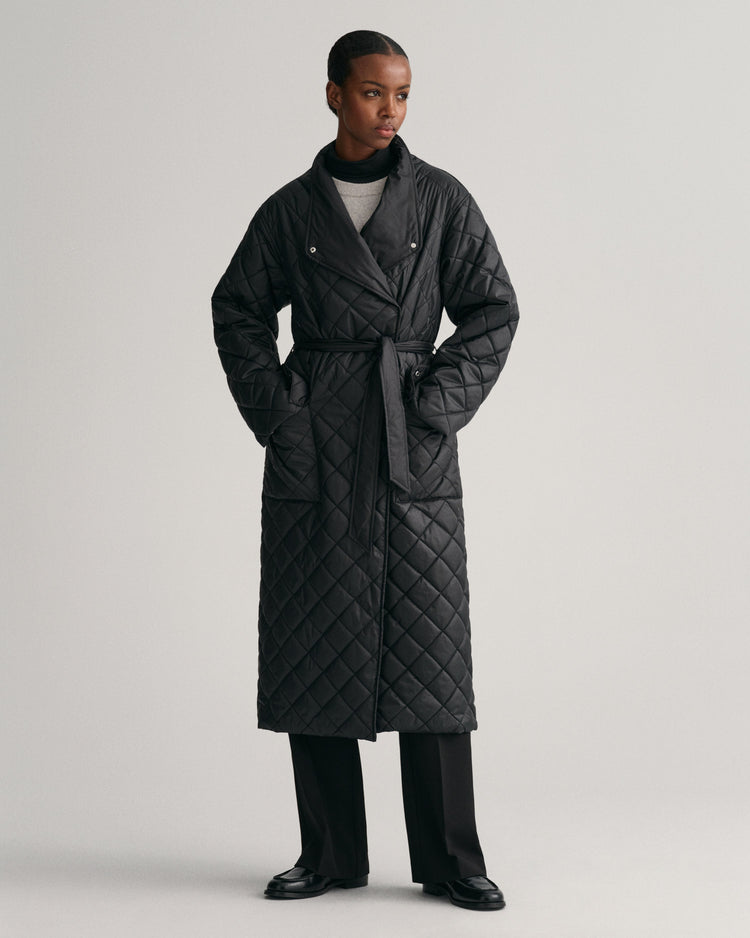 Kurtka damska ze stójką z długim rękawem relaxed fit czarna