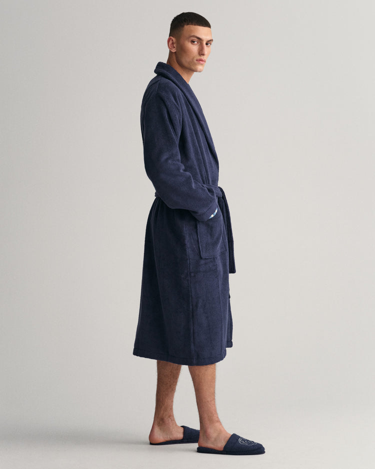 Szlafrok unisex granatowy