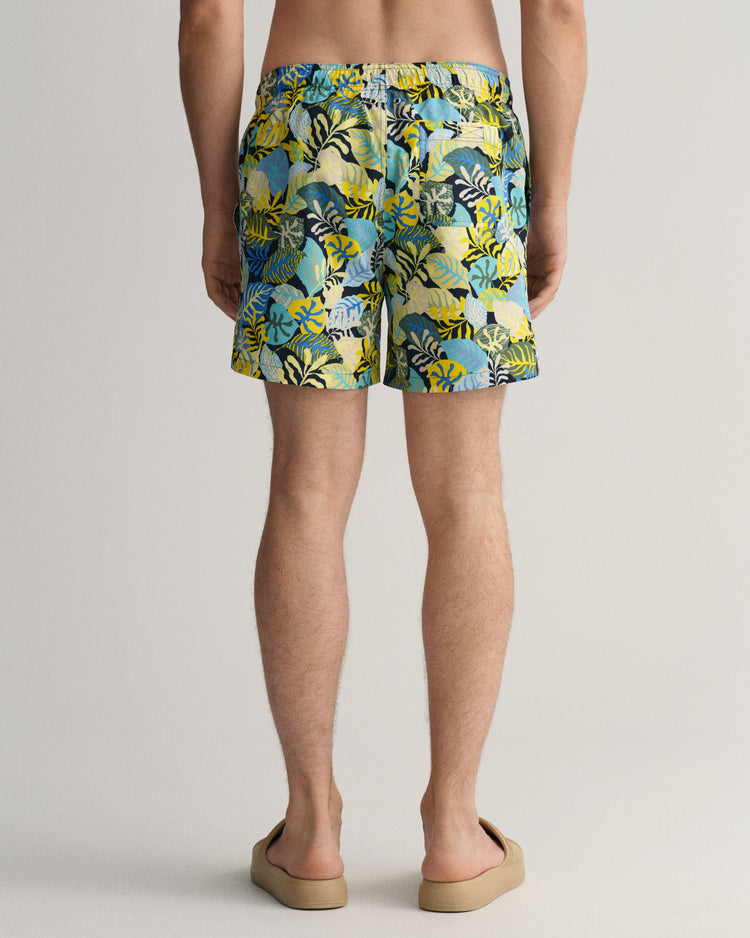Męskie kąpielówki z tropikalnym nadrukiem